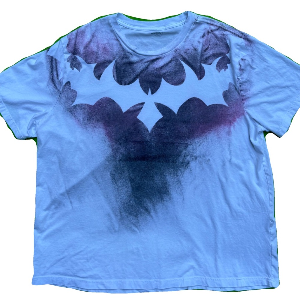 Mens XL grunge design custom painted shirt